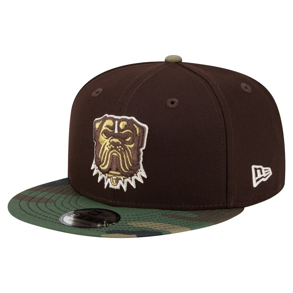 Cleveland Browns Adult Burnt Wood Camo 9FIFTY Snapback Hat - Dark Brown - NFL