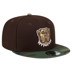 Cleveland Browns Adult Burnt Wood Camo 9FIFTY Snapback Hat - Dark Brown - NFL
