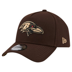 Baltimore Ravens New Era Burnt Wood A-Frame 9FORTY Adjustable Hat - Dark Brown - NFL