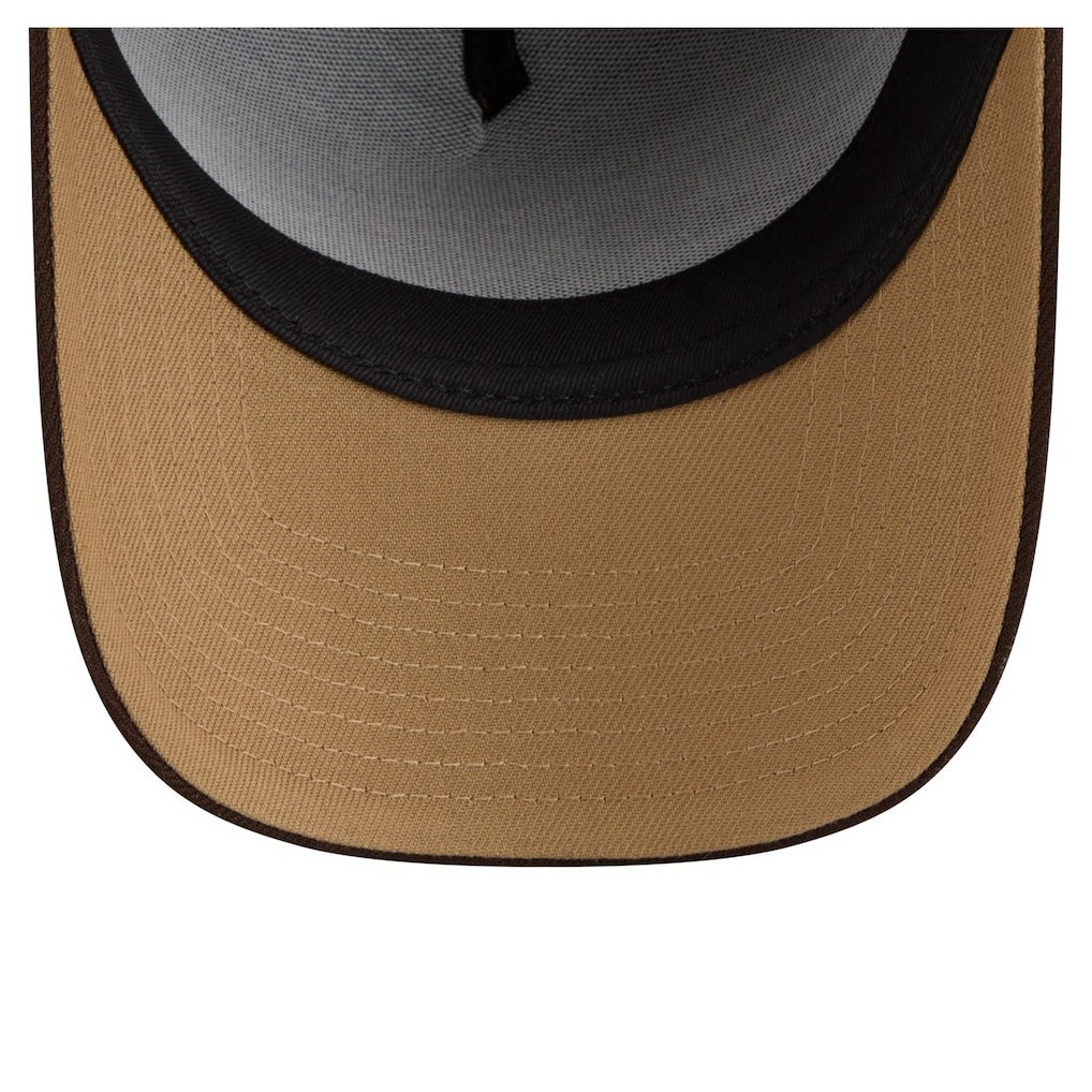 Baltimore Ravens New Era Burnt Wood A-Frame 9FORTY Adjustable Hat - Dark Brown - NFL