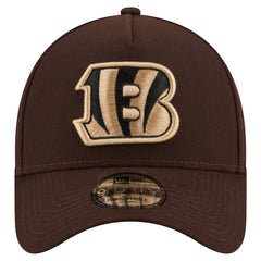 Cincinnati Bengals New Era Burnt Wood A-Frame 9FORTY Adjustable Hat - Dark Brown - NFL