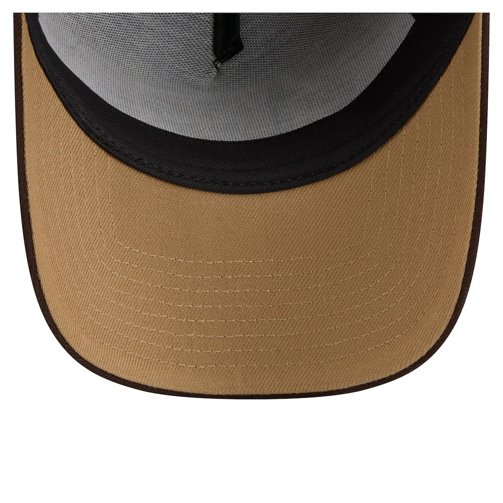 Cincinnati Bengals New Era Burnt Wood A-Frame 9FORTY Adjustable Hat - Dark Brown - NFL