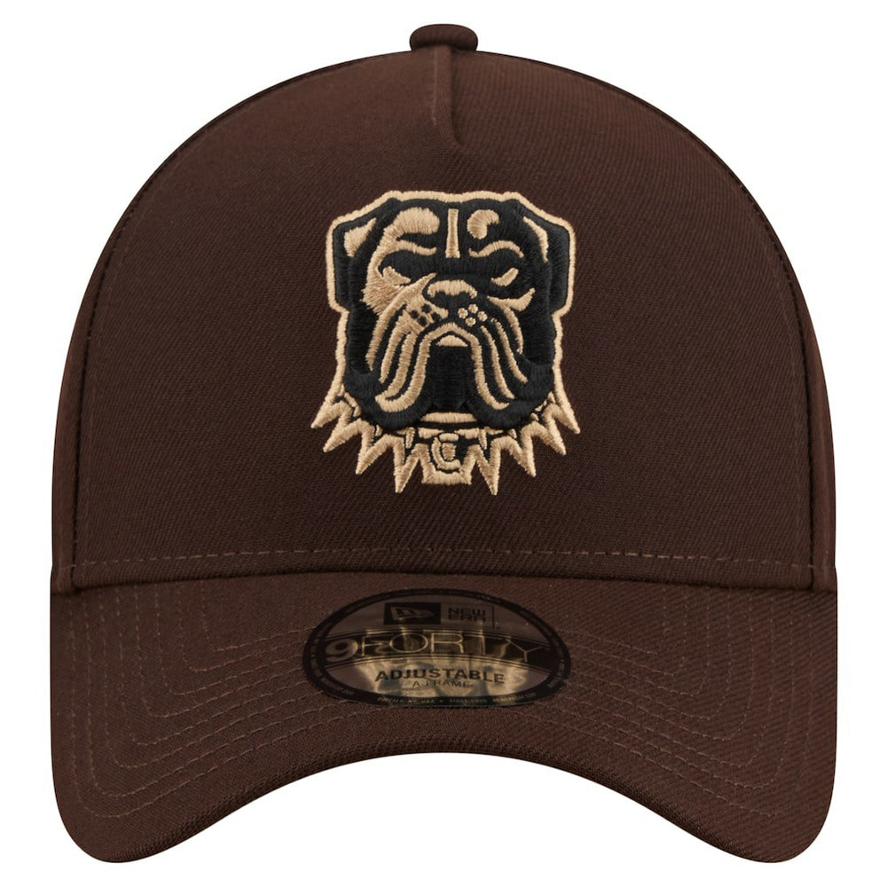 Cleveland Browns New Era Burnt Wood A-Frame 9FORTY Adjustable Hat - Dark Brown - NFL