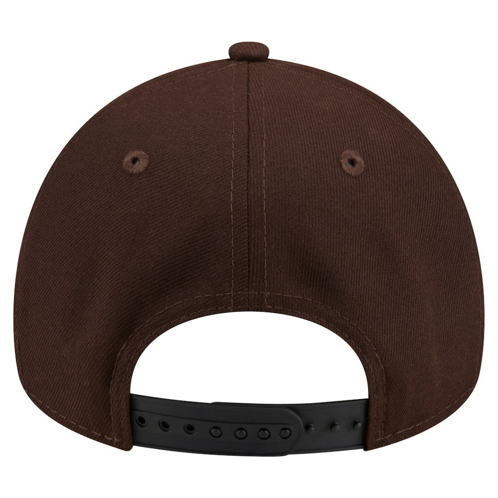 Cleveland Browns New Era Burnt Wood A-Frame 9FORTY Adjustable Hat - Dark Brown - NFL