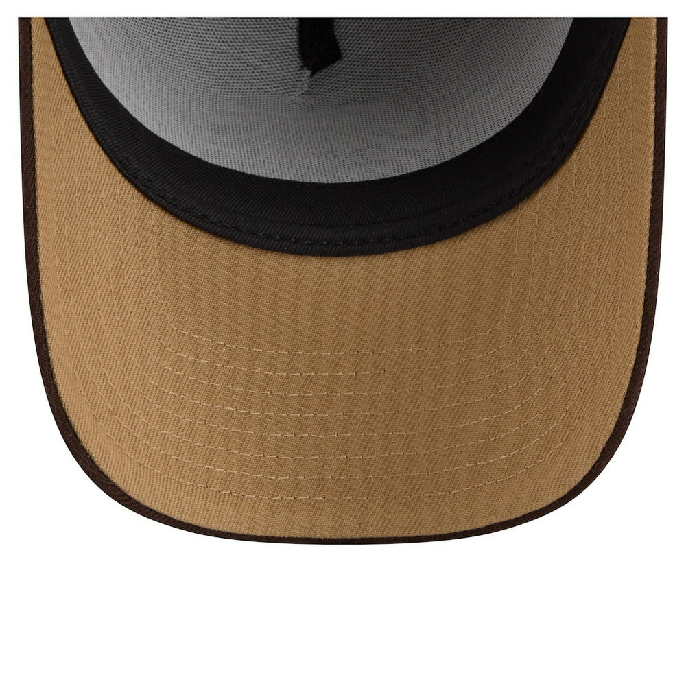 Cleveland Browns New Era Burnt Wood A-Frame 9FORTY Adjustable Hat - Dark Brown - NFL