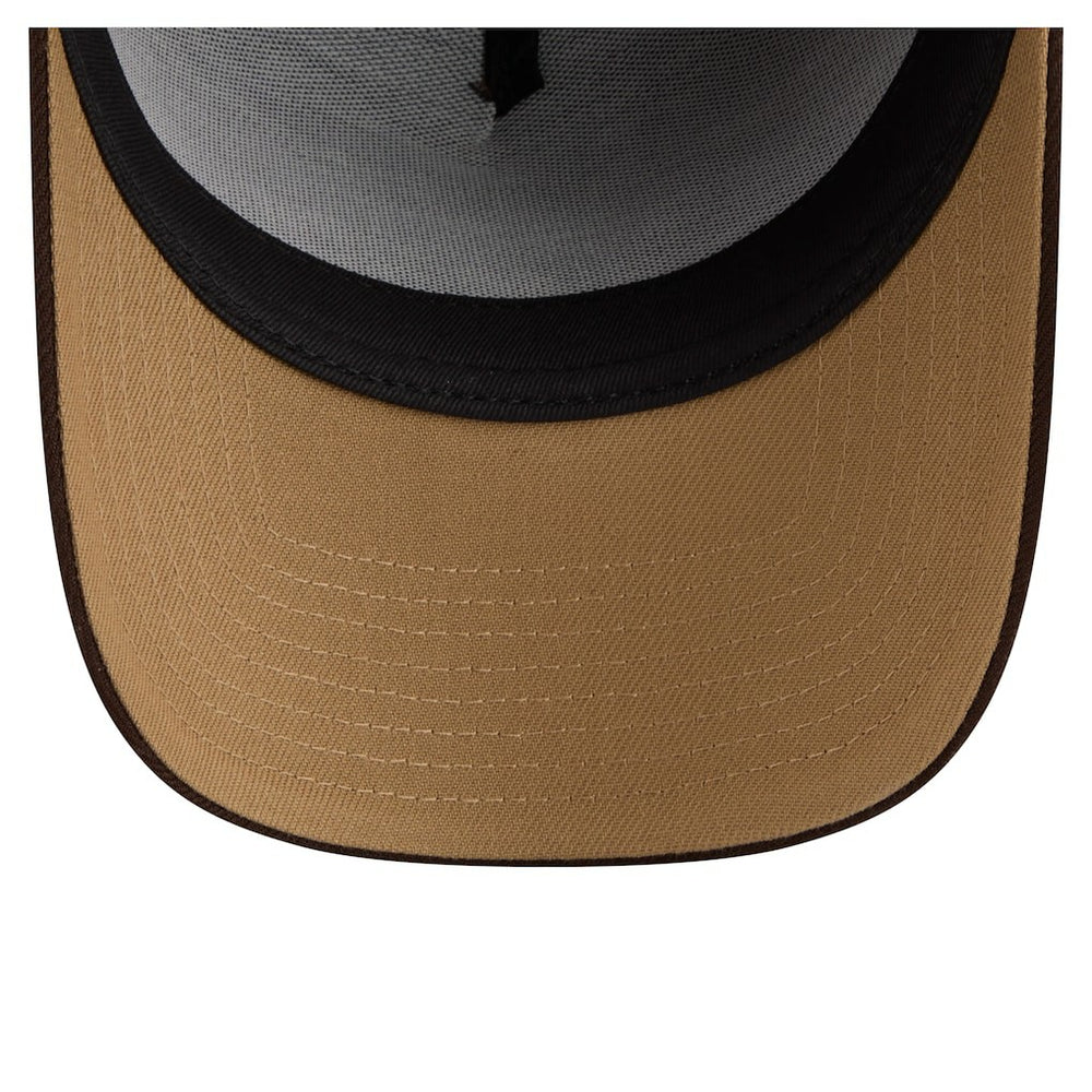 Detroit Lions New Era Burnt Wood A-Frame 9FORTY Adjustable Hat - Dark Brown - NFL