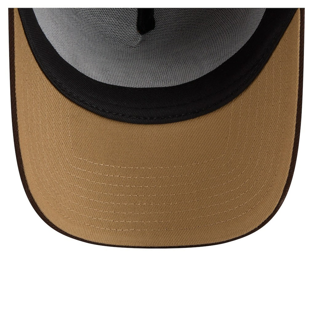 Kansas City Chiefs New Era Burnt Wood A-Frame 9FORTY Adjustable Hat - Dark Brown - NFL