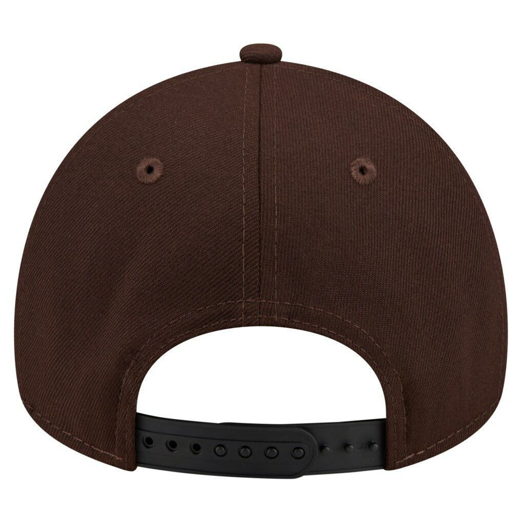 New England Patriots New Era Burnt Wood A-Frame 9FORTY Adjustable Hat - Dark Brown - NFL