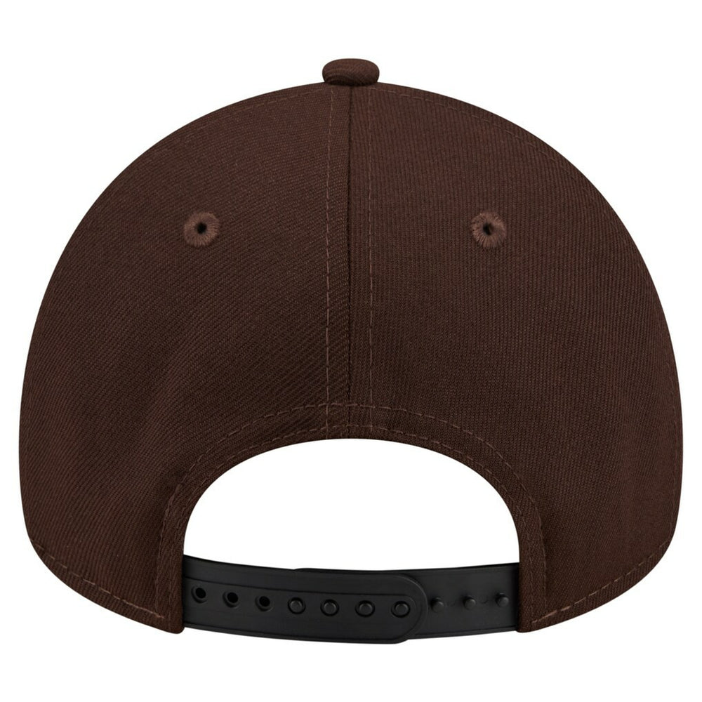 New England Patriots New Era Burnt Wood A-Frame 9FORTY Adjustable Hat - Dark Brown - NFL