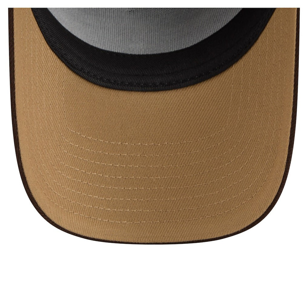 New England Patriots New Era Burnt Wood A-Frame 9FORTY Adjustable Hat - Dark Brown - NFL