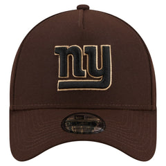 New York Giants New Era Burnt Wood A-Frame 9FORTY Adjustable Hat - Dark Brown - NFL