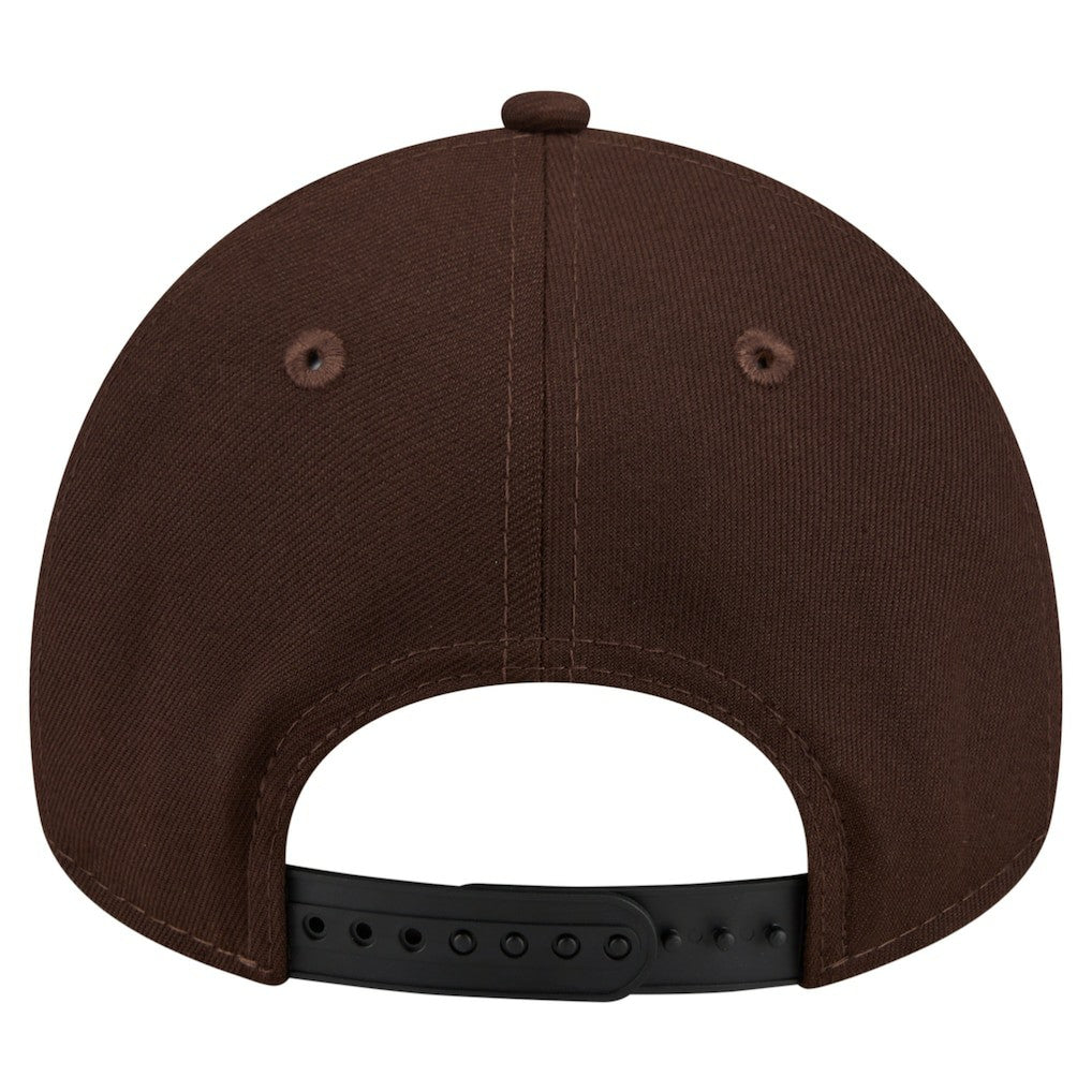 Philadelphia Eagles New Era Burnt Wood A-Frame 9FORTY Adjustable Hat - Dark Brown - NFL