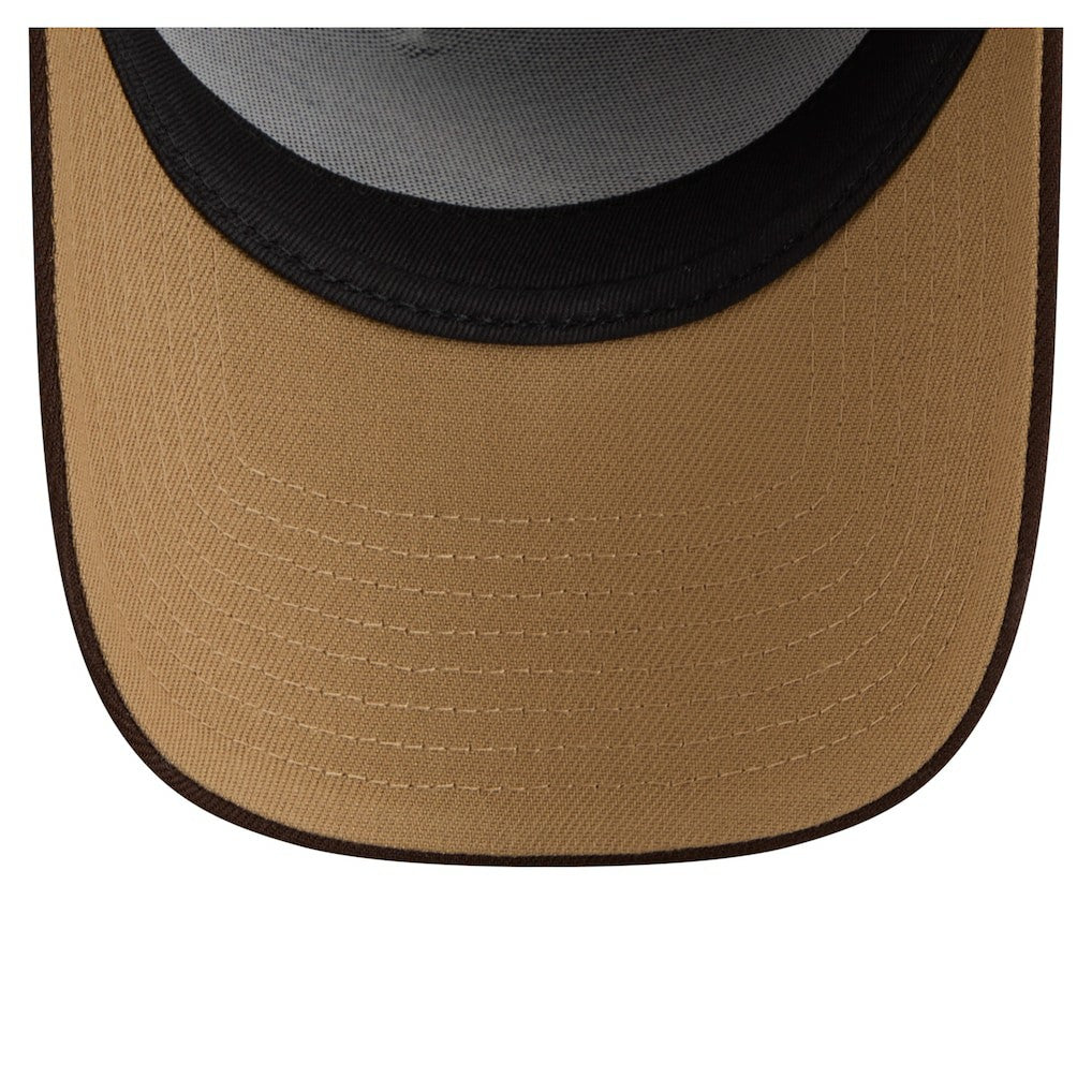 Philadelphia Eagles New Era Burnt Wood A-Frame 9FORTY Adjustable Hat - Dark Brown - NFL
