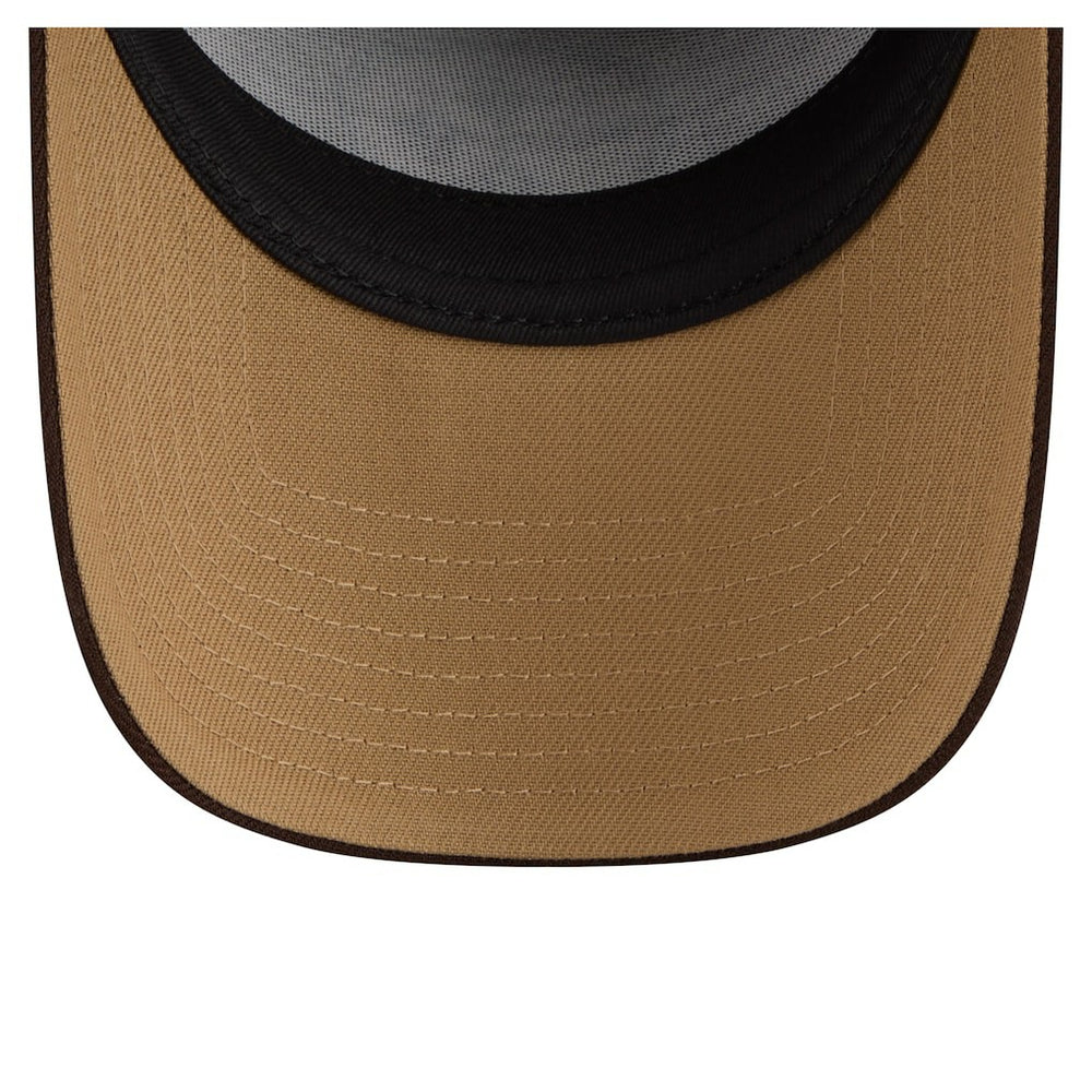 Pittsburgh Steelers New Era Burnt Wood A-Frame 9FORTY Adjustable Hat - Dark Brown - NFL
