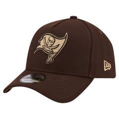 Tampa Bay Buccaneers New Era Burnt Wood A-Frame 9FORTY Adjustable Hat - Dark Brown - NFL