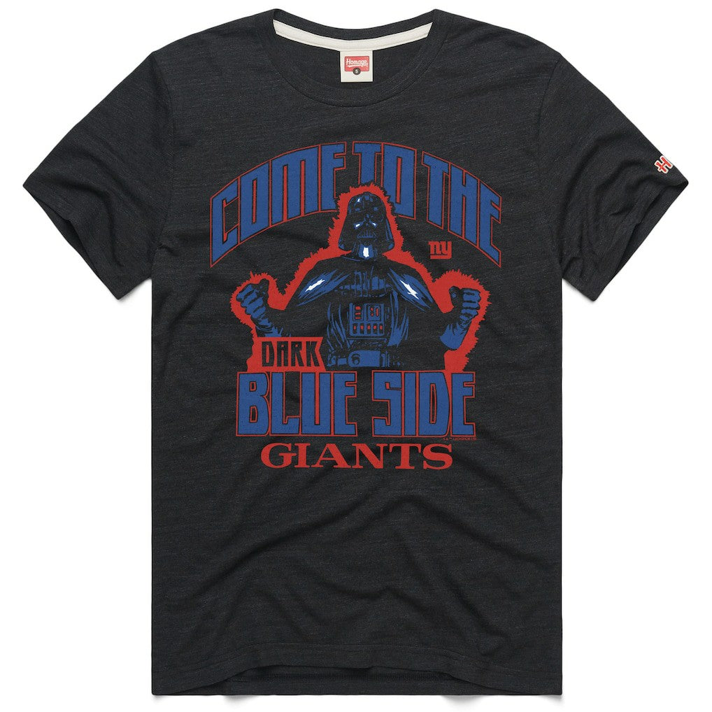 New York Giants Homage Unisex Star Wars x NFL Tri-Blend T-Shirt - Charcoal - NFL