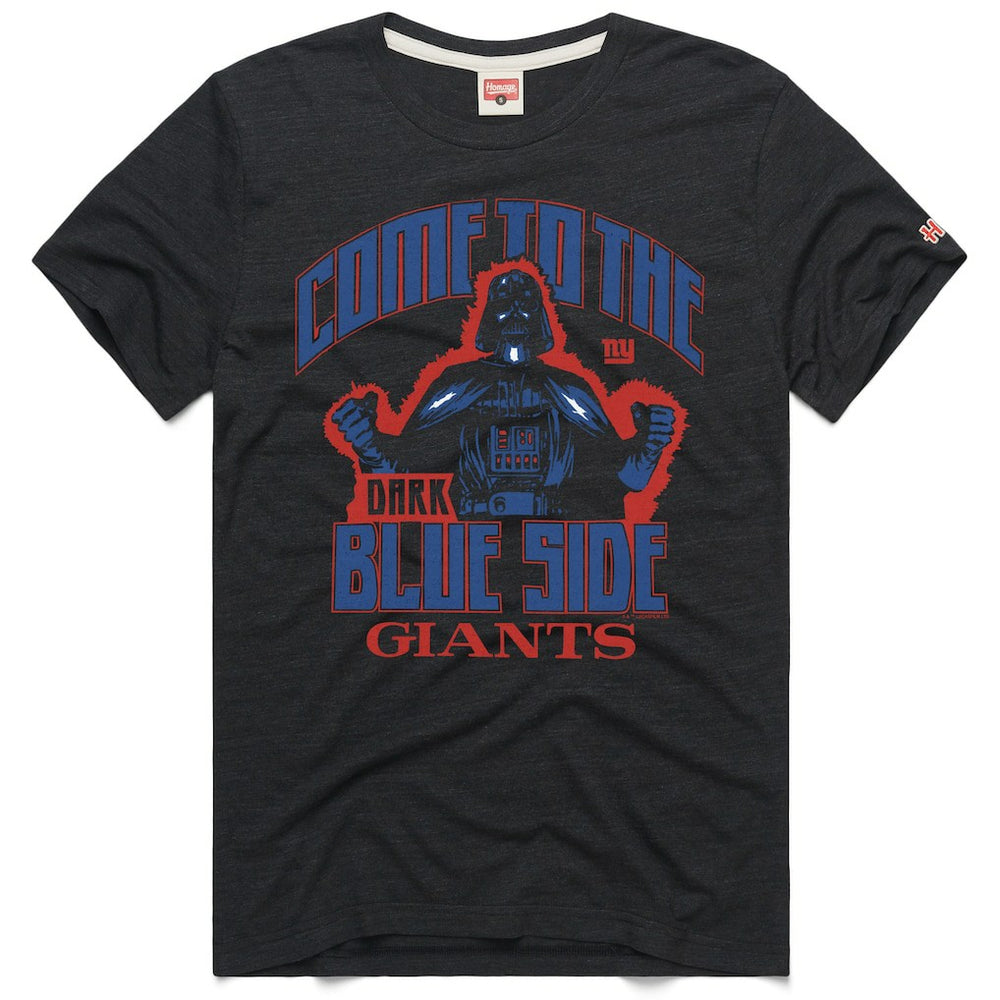 New York Giants Homage Unisex Star Wars x NFL Tri-Blend T-Shirt - Charcoal - NFL