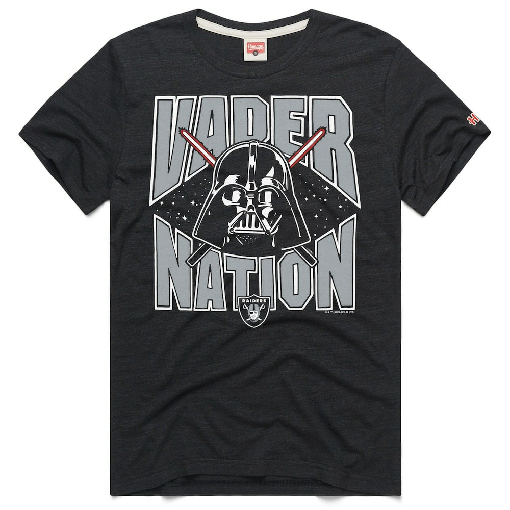 Las Vegas Raiders Homage Unisex Star Wars x NFL Tri-Blend T-Shirt - Charcoal - NFL