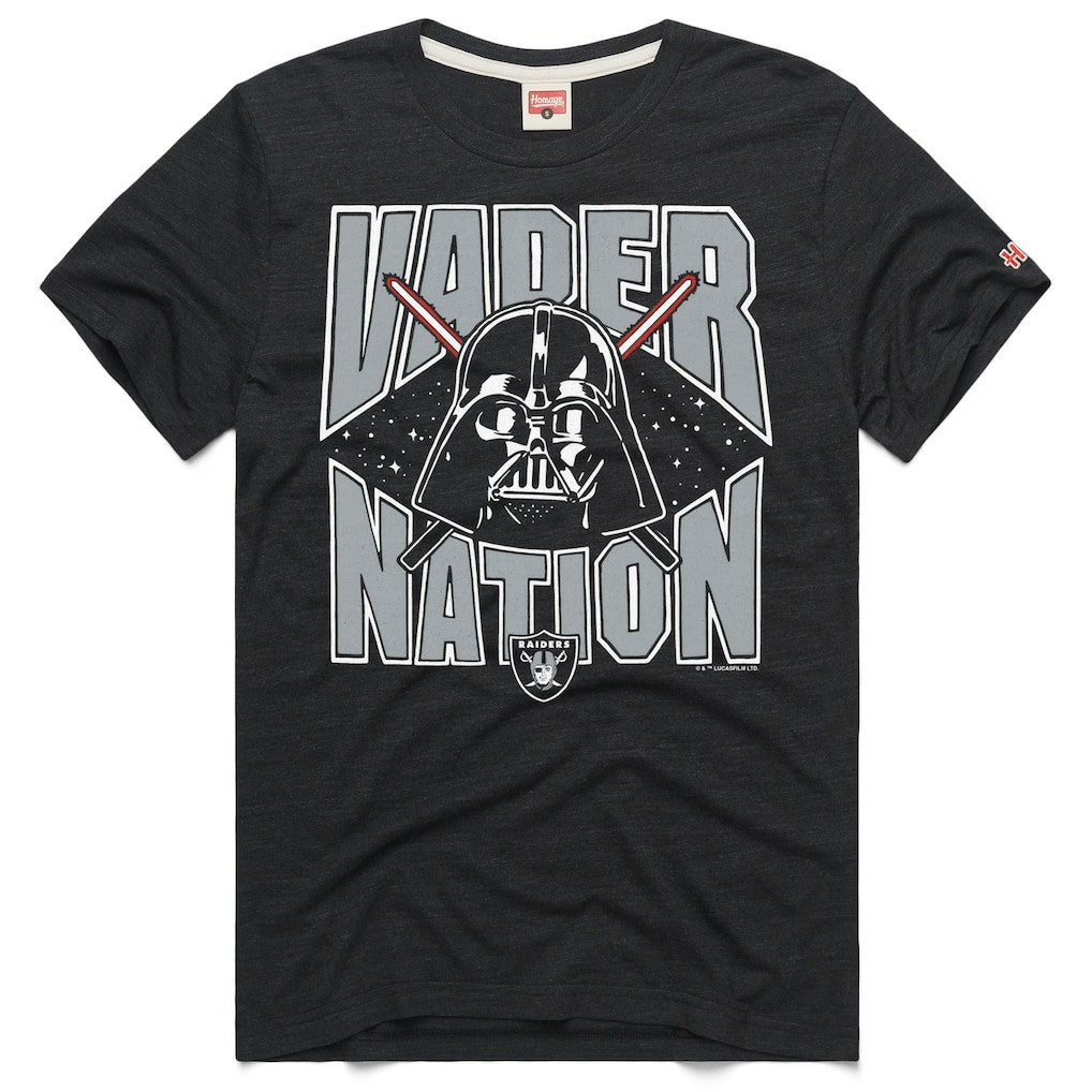 Las Vegas Raiders Homage Unisex Star Wars x NFL Tri-Blend T-Shirt - Charcoal - NFL