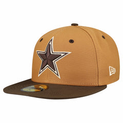 Dallas Cowboys New Era Two-Tone Walnut 59FIFTY Fitted Hat - Light Brown/Dark Brown - NFL