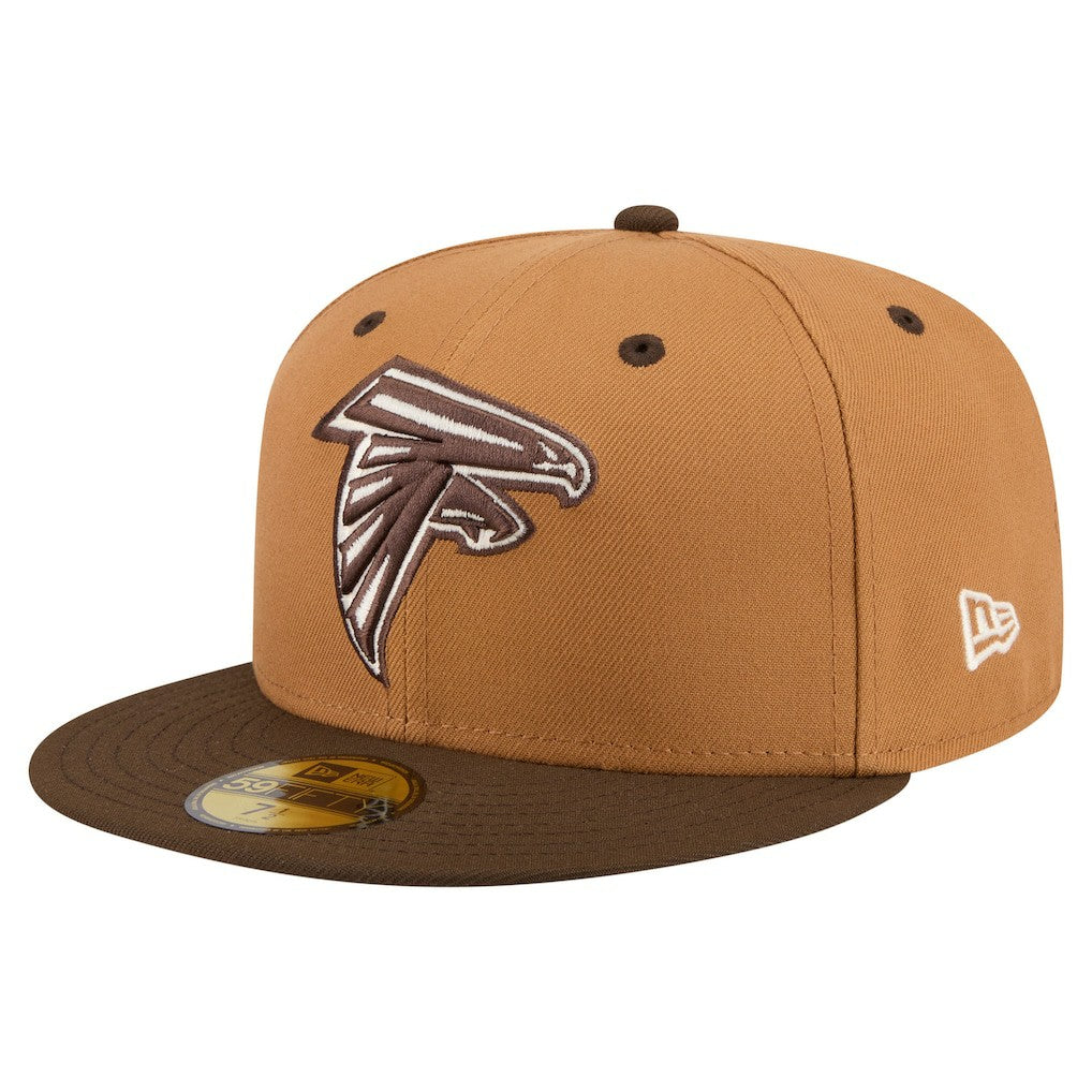 Atlanta Falcons New Era Two-Tone Walnut 59FIFTY Fitted Hat - Light Brown/Dark Brown - NFL