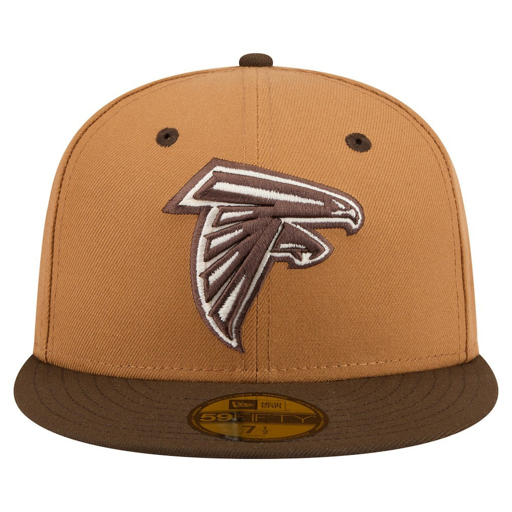 Atlanta Falcons New Era Two-Tone Walnut 59FIFTY Fitted Hat - Light Brown/Dark Brown - NFL