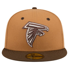 Atlanta Falcons New Era Two-Tone Walnut 59FIFTY Fitted Hat - Light Brown/Dark Brown - NFL