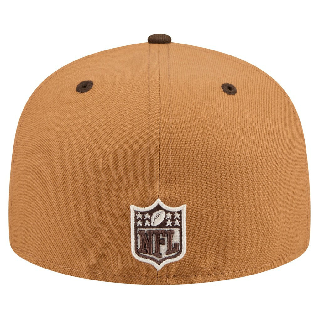 Atlanta Falcons New Era Two-Tone Walnut 59FIFTY Fitted Hat - Light Brown/Dark Brown - NFL