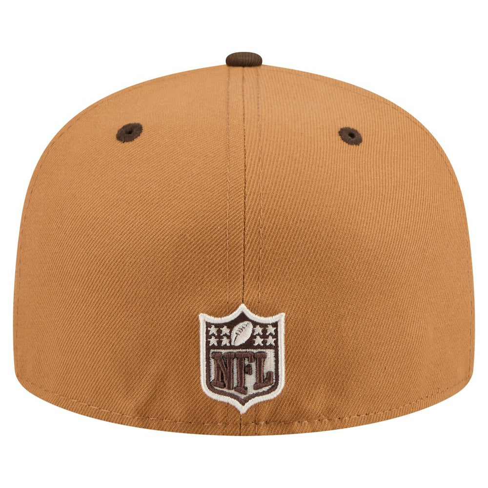Atlanta Falcons New Era Two-Tone Walnut 59FIFTY Fitted Hat - Light Brown/Dark Brown - NFL