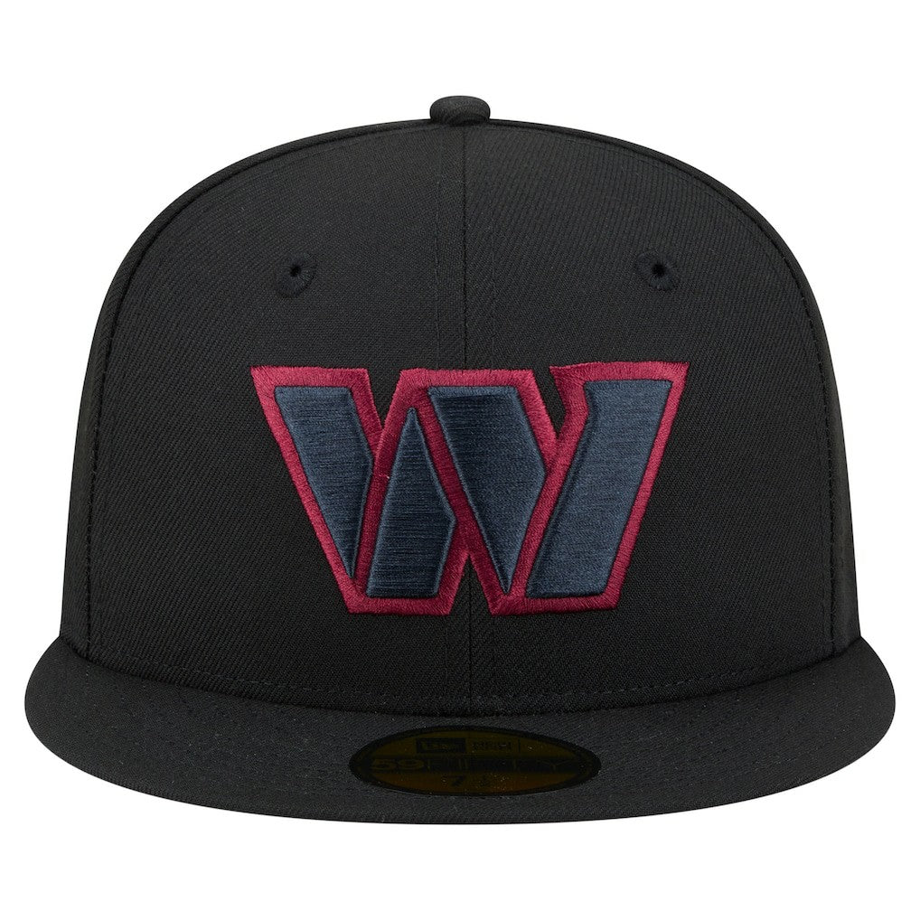 Washington Commanders New Era Color Pop 59FIFTY Fitted Hat - Black - NFL
