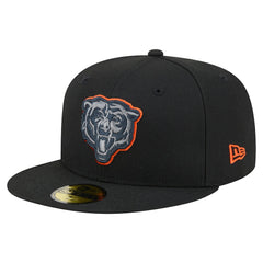 Chicago Bears New Era Color Pop 59FIFTY Fitted Hat - Black - NFL
