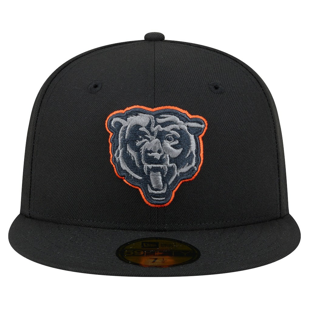 Chicago Bears New Era Color Pop 59FIFTY Fitted Hat - Black - NFL