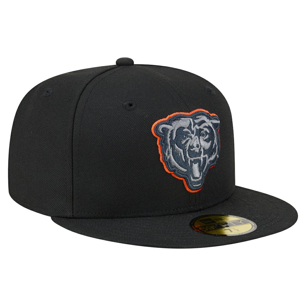 Chicago Bears New Era Color Pop 59FIFTY Fitted Hat - Black - NFL