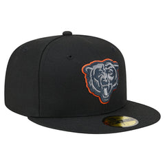 Chicago Bears New Era Color Pop 59FIFTY Fitted Hat - Black - NFL