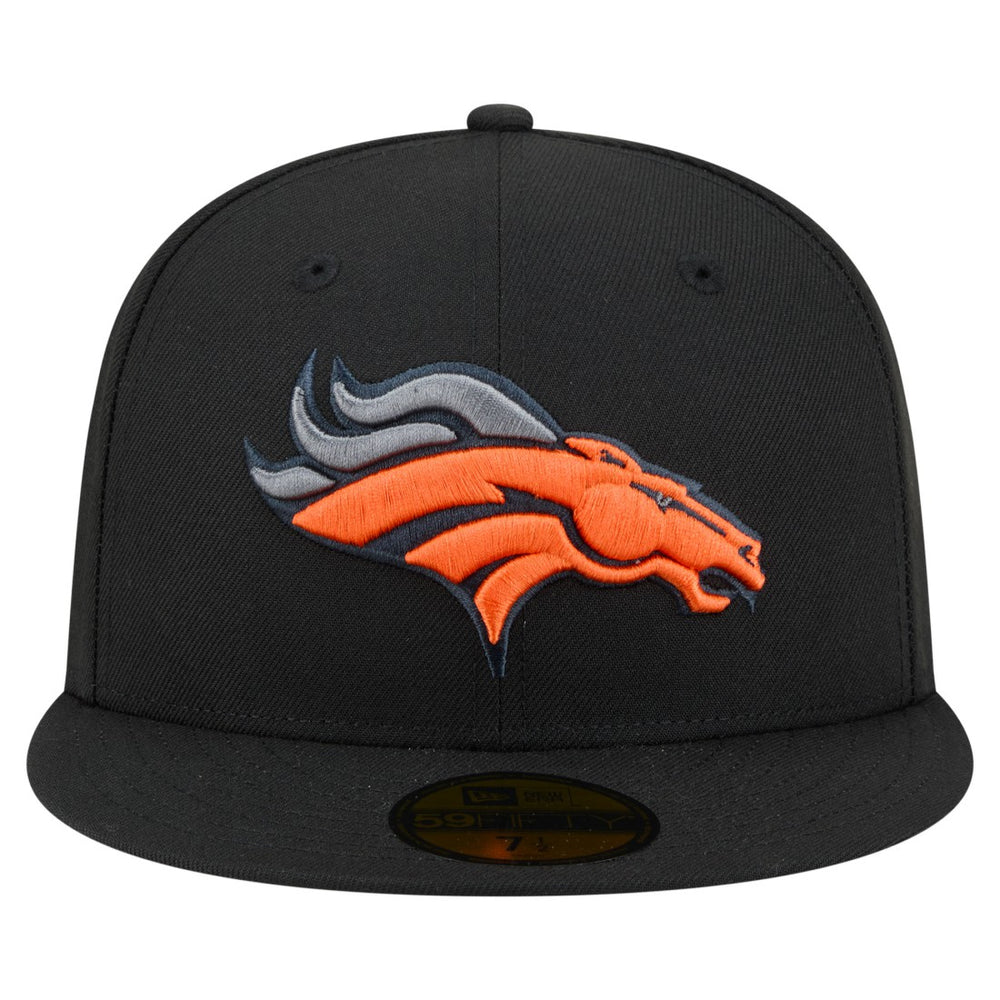 Denver Broncos New Era Color Pop 59FIFTY Fitted Hat - Black - NFL