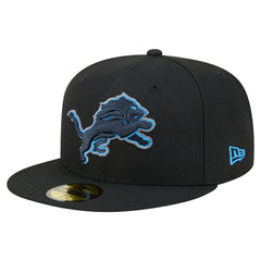 Detroit Lions New Era Color Pop 59FIFTY Fitted Hat - Black - NFL