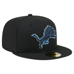 Detroit Lions New Era Color Pop 59FIFTY Fitted Hat - Black - NFL
