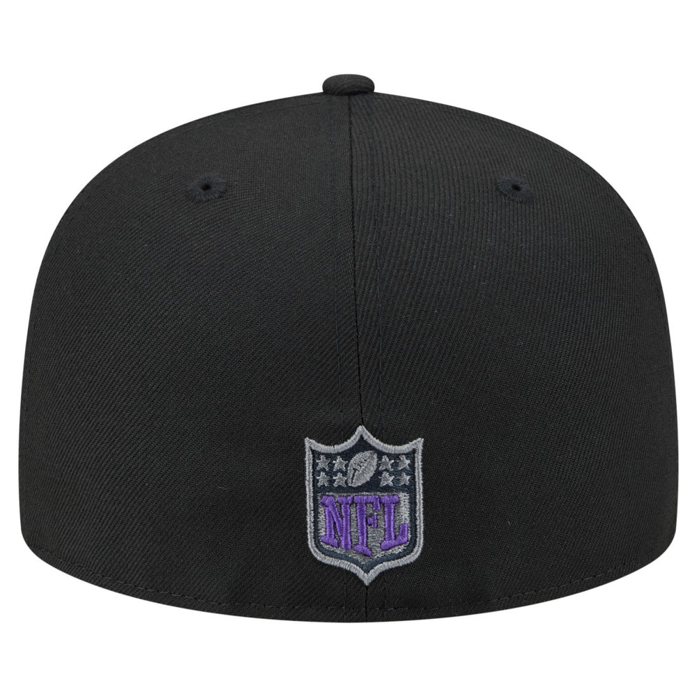 Minnesota Vikings New Era Color Pop 59FIFTY Fitted Hat - Black - NFL