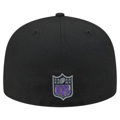 Minnesota Vikings New Era Color Pop 59FIFTY Fitted Hat - Black - NFL