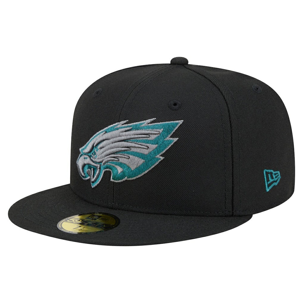 Philadelphia Eagles New Era Color Pop 59FIFTY Fitted Hat - Black - NFL