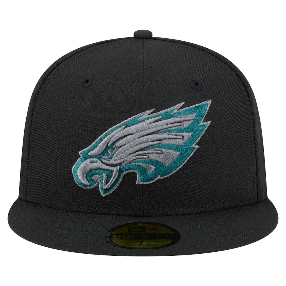 Philadelphia Eagles New Era Color Pop 59FIFTY Fitted Hat - Black - NFL