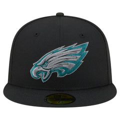 Philadelphia Eagles New Era Color Pop 59FIFTY Fitted Hat - Black - NFL