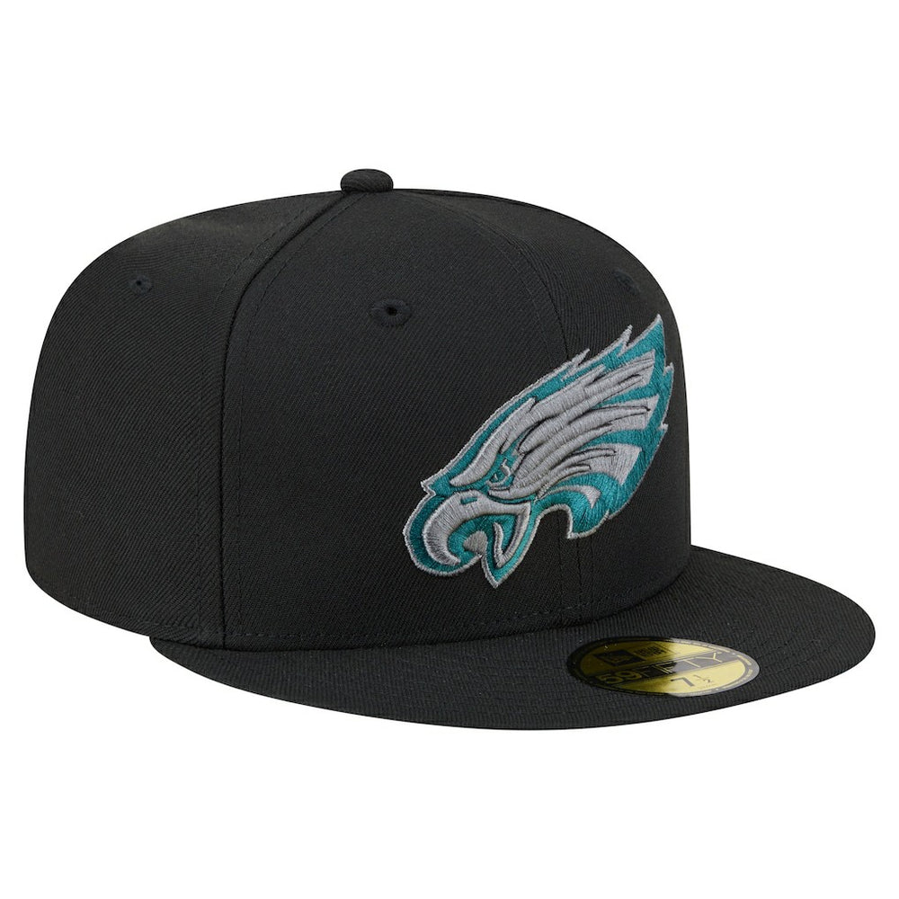 Philadelphia Eagles New Era Color Pop 59FIFTY Fitted Hat - Black - NFL