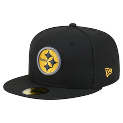Pittsburgh Steelers New Era Color Pop 59FIFTY Fitted Hat - Black - NFL