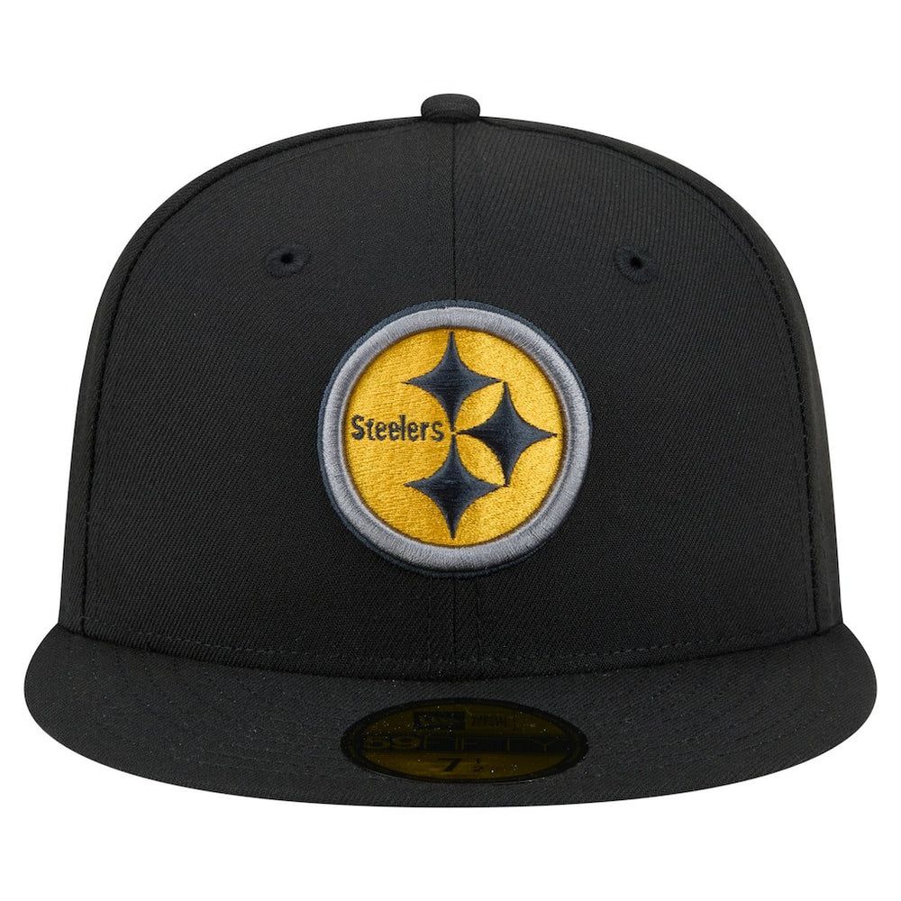 Pittsburgh Steelers New Era Color Pop 59FIFTY Fitted Hat - Black - NFL