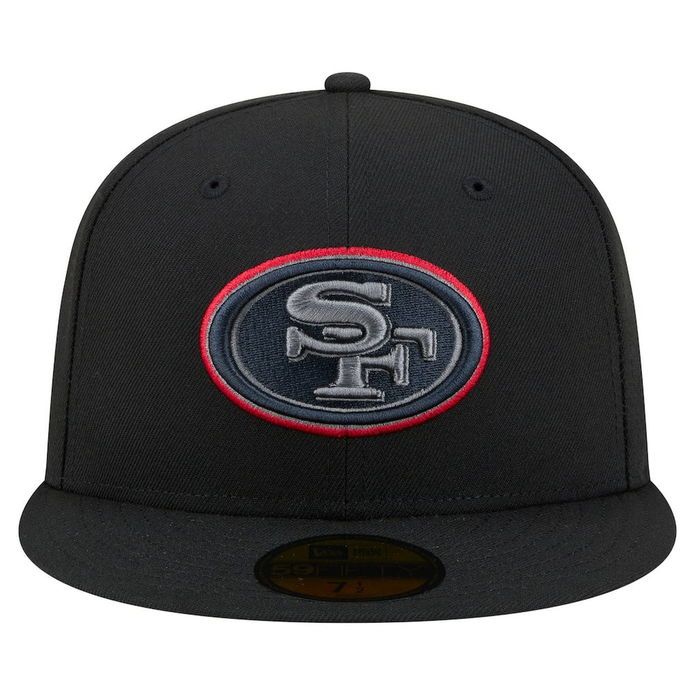 San Francisco 49ers New Era Color Pop 59FIFTY Fitted Hat - Black - NFL