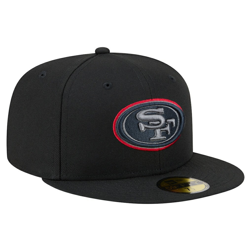 San Francisco 49ers New Era Color Pop 59FIFTY Fitted Hat - Black - NFL