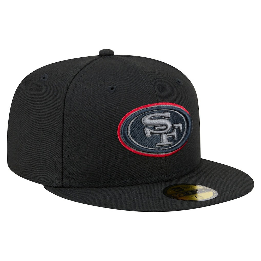 San Francisco 49ers New Era Color Pop 59FIFTY Fitted Hat - Black - NFL