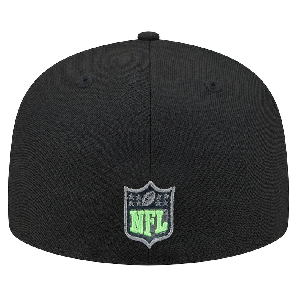 Seattle Seahawks New Era Color Pop 59FIFTY Fitted Hat - Black - NFL
