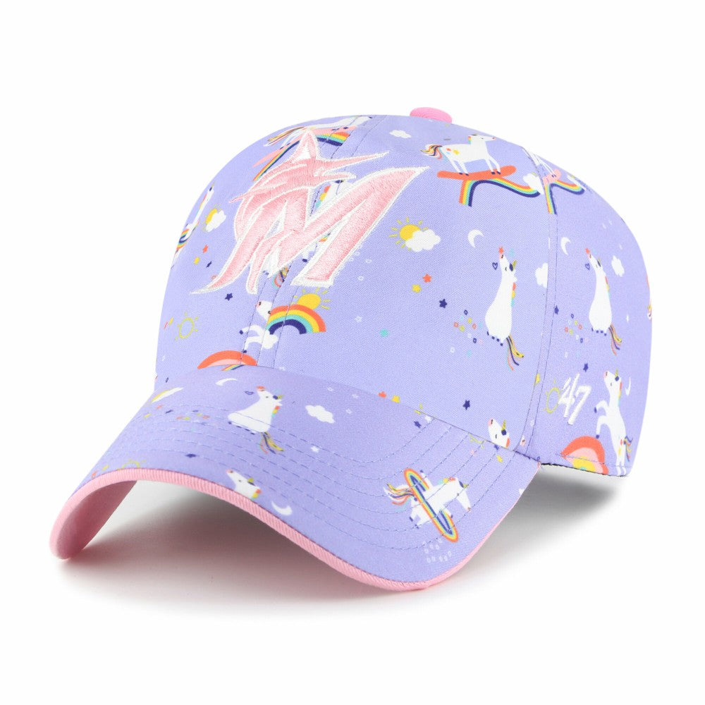 Miami Marlins '47 Girls Youth Unicorn Clean Up Adjustable Hat Sale